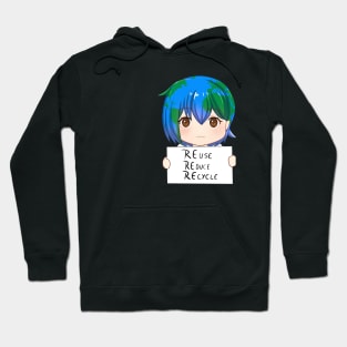 Earth-chan Hoodie